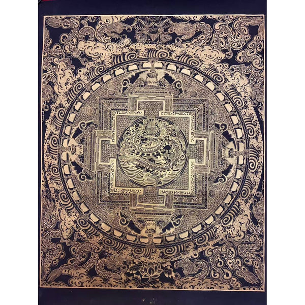 Dragon Mandala Thangka - Art Of Tibet