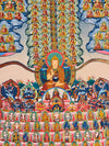 Gelugpa Lineage Refuge Tree Large Thangka - Art Of Tibet
