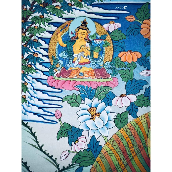 Guru Rinpoche Padmasambhava Rainbow Body Thangka - Art Of Tibet