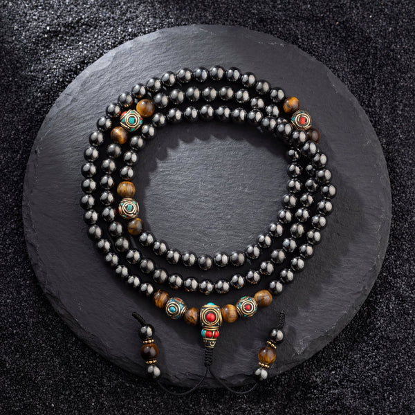 Hematite High Energy Mala - Art Of Tibet