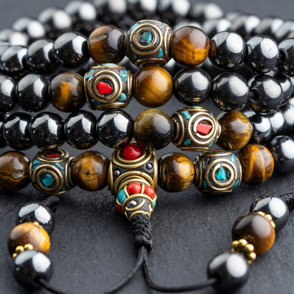 Hematite High Energy Mala - Art Of Tibet