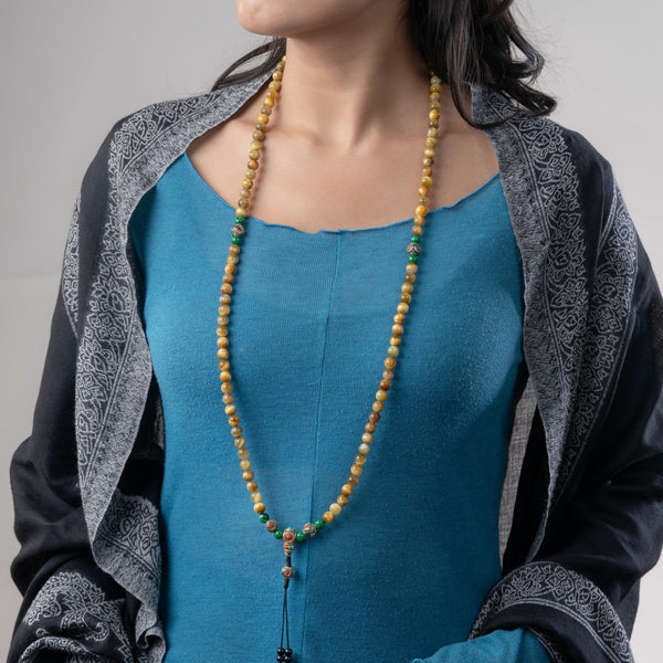 Honey Tiger Eye Mala - Art Of Tibet