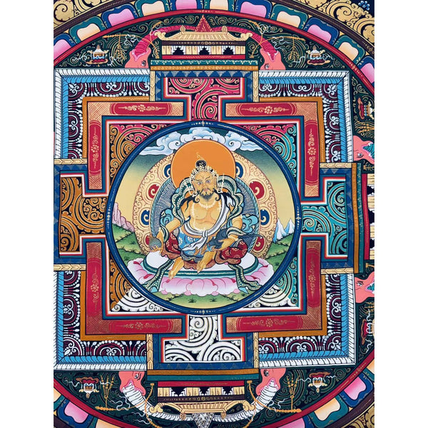 Jambhala Mandala Thangka - Art Of Tibet