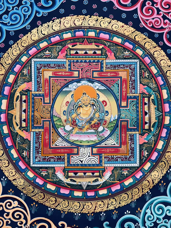 Jambhala Mandala Thangka - Art Of Tibet