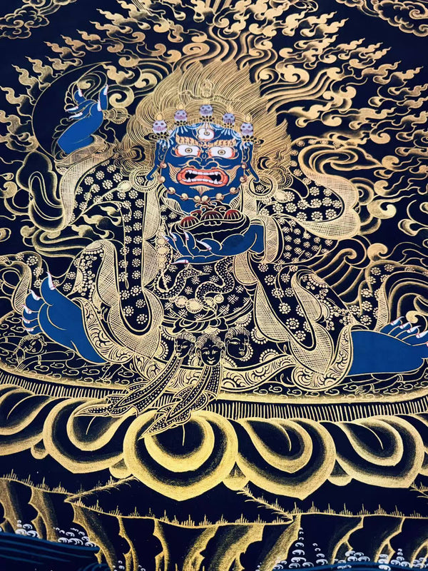 Kagyu Mahakala Bernagchen Thangka - Art Of Tibet