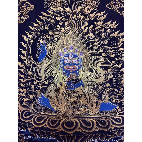 Kagyu Mahakala Bernagchen Thangka - Art Of Tibet