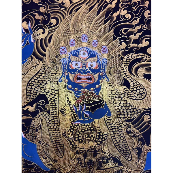 Kagyu Mahakala Bernagchen Thangka - Art Of Tibet