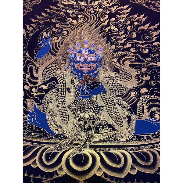 Kagyu Mahakala Bernagchen Thangka - Art Of Tibet