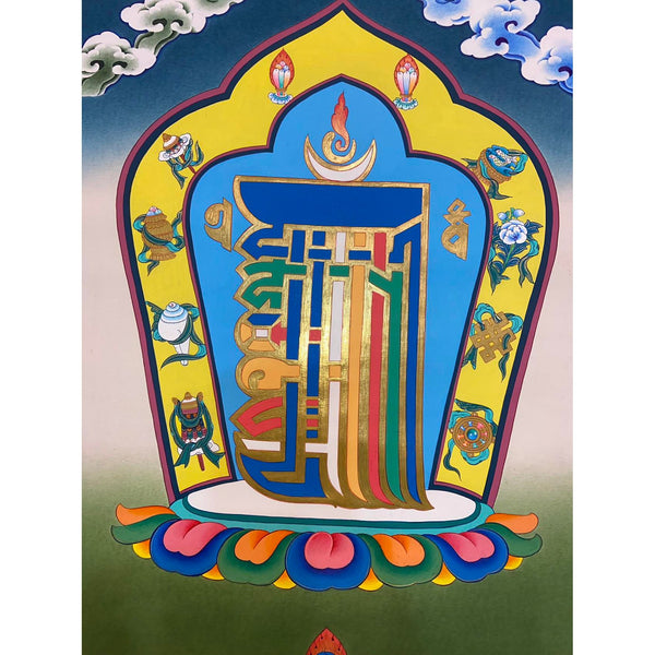 Kalachakra Alphabet Tibetan Thangka Painting - Art Of Tibet