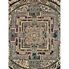 Kalachakra Mandala Black and Gold Thangka Painting - Art Of Tibet