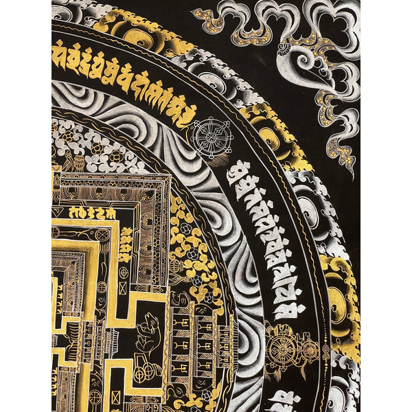 Kalachakra Mandala Large Tibetan Thangka Painting - Art Of Tibet