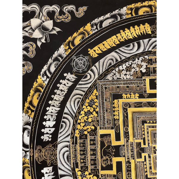 Kalachakra Mandala Large Tibetan Thangka Painting - Art Of Tibet