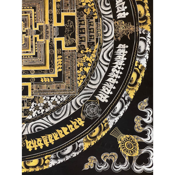 Kalachakra Mandala Large Tibetan Thangka Painting - Art Of Tibet