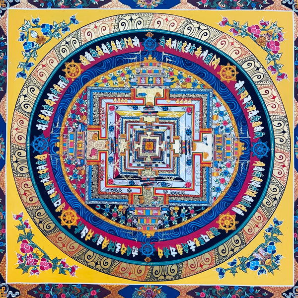 Kalachakra Mandala Tibetan Thangka Painting - Art Of Tibet