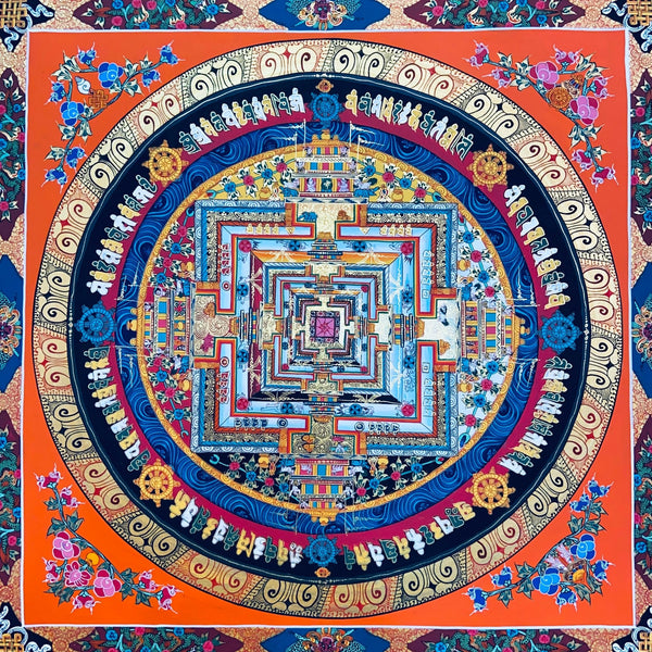 Kalachakra Mandala Tibetan Thangka Painting - Art Of Tibet