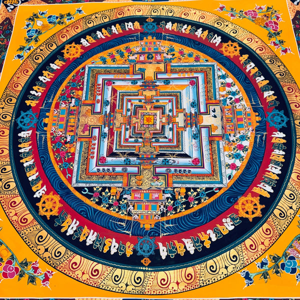 Kalachakra Mandala Tibetan Thangka Painting - Art Of Tibet