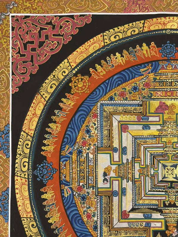 Kalachakra Mandala Tibetan Thangka Painting - Art Of Tibet