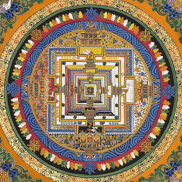 Kalachakra Mandala Tibetan Thangka Painting - Art Of Tibet