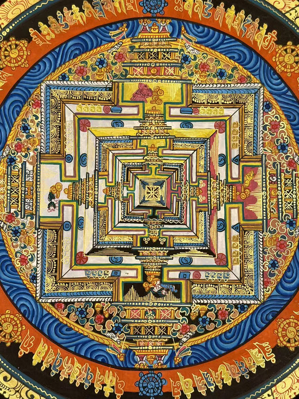 Kalachakra Mandala Tibetan Thangka Painting - Art Of Tibet