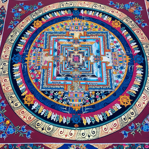 Kalachakra Mandala Tibetan Thangka Painting - Art Of Tibet