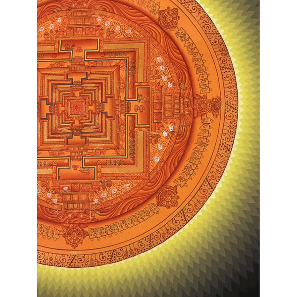 Kalachakra Mandala Tibetan Thangka Painting - Art Of Tibet