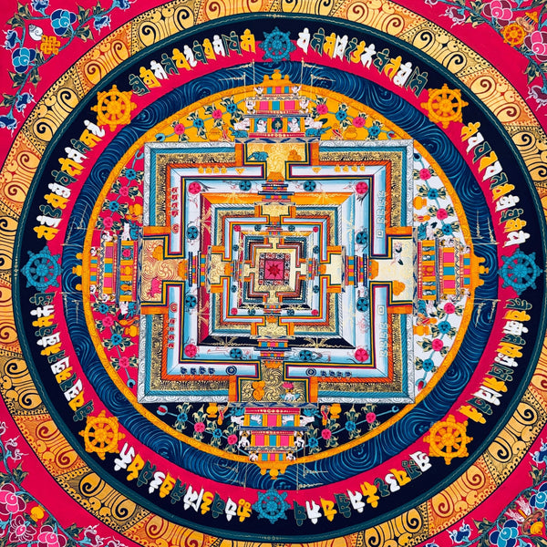 Kalachakra Mandala Tibetan Thangka Painting - Art Of Tibet