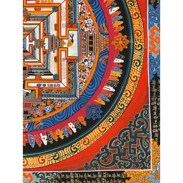 Kalachakra Mandala Tibetan Thangka Painting - Art Of Tibet
