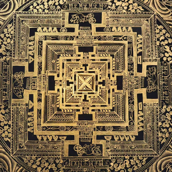 Kalachakra Mandala Tibetan Thangka Painting - Art Of Tibet