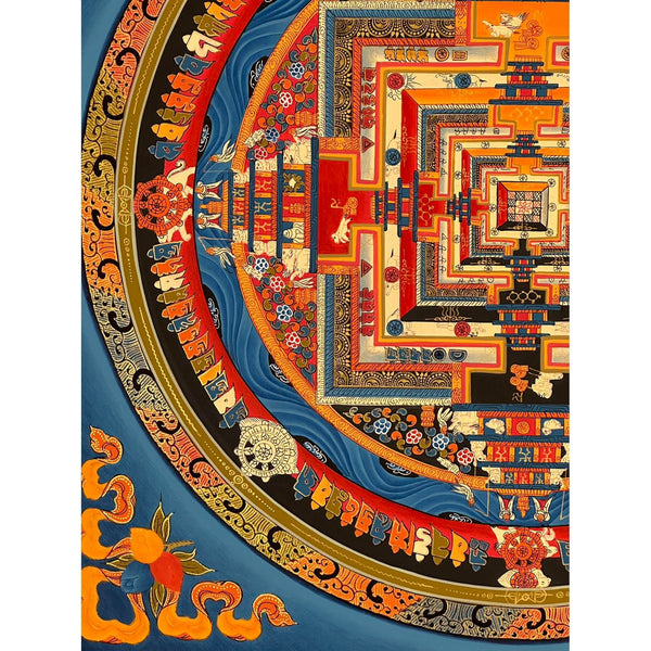 Kalachakra Mandala Tibetan Thangka Painting - Art Of Tibet