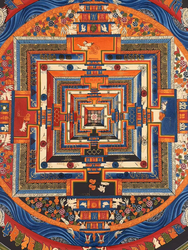 Kalachakra Mandala Tibetan Thangka Painting - Art Of Tibet