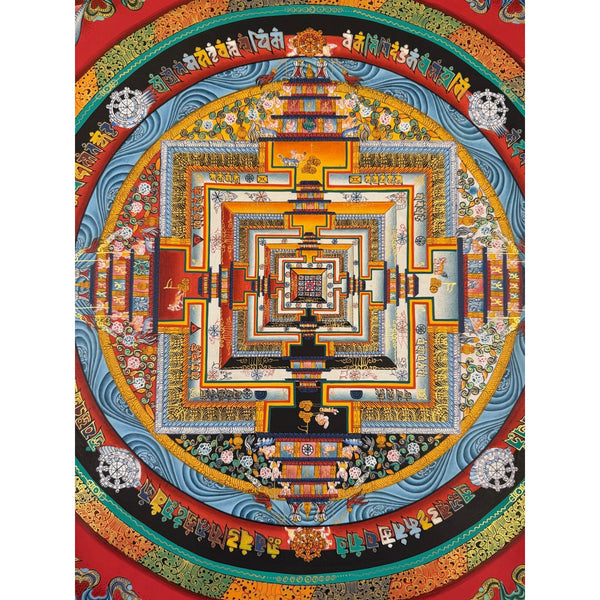 Kalachakra Mandala Tibetan Thangka Painting - Art Of Tibet