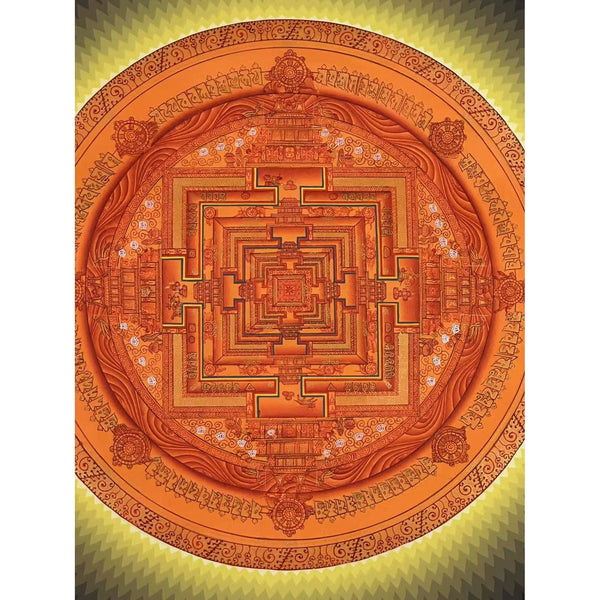 Kalachakra Mandala Tibetan Thangka Painting - Art Of Tibet