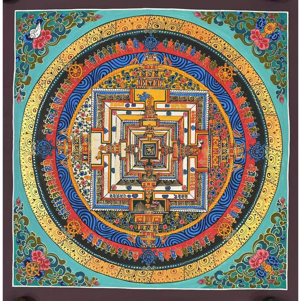 Kalachakra Mandala Tibetan Thangka Painting - Art Of Tibet