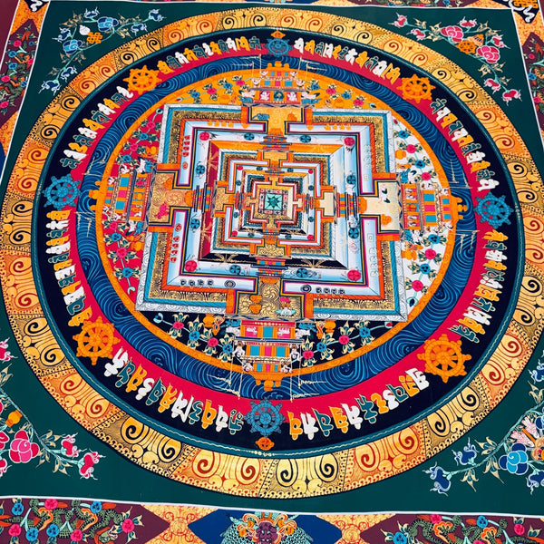 Kalachakra Mandala Tibetan Thangka Painting - Art Of Tibet
