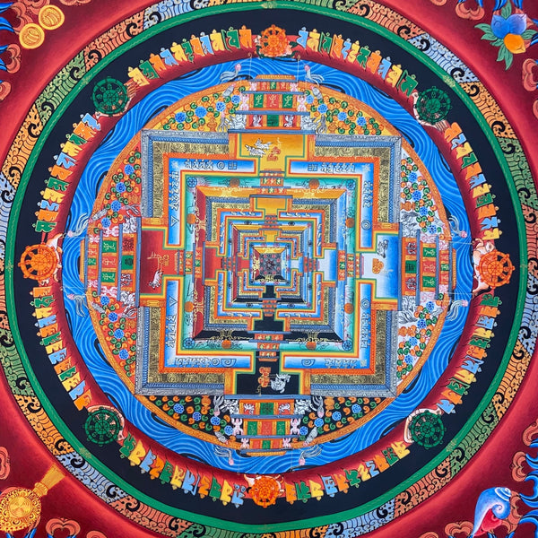 Kalachakra Mandala Tibetan Thangka Painting - Art Of Tibet