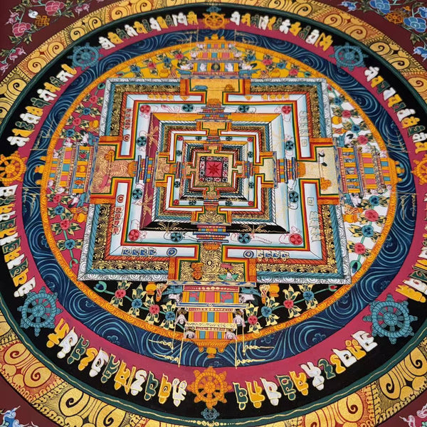 Kalachakra Mandala Tibetan Thangka Painting - Art Of Tibet