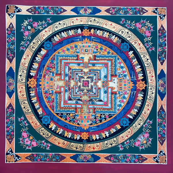 Kalachakra Mandala Tibetan Thangka Painting - Art Of Tibet