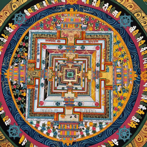 Kalachakra Mandala Tibetan Thangka Painting - Art Of Tibet