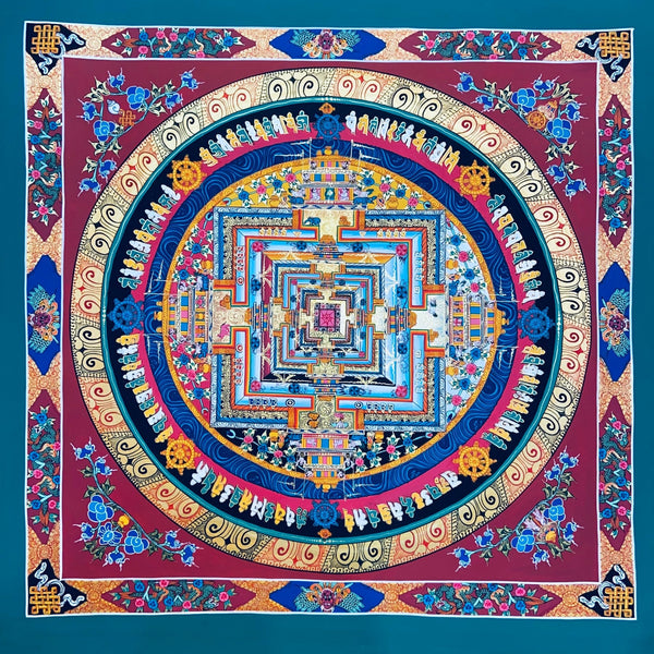 Kalachakra Mandala Tibetan Thangka Painting - Art Of Tibet