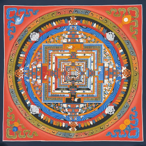 Kalachakra Mandala Tibetan Thangka Painting - Art Of Tibet
