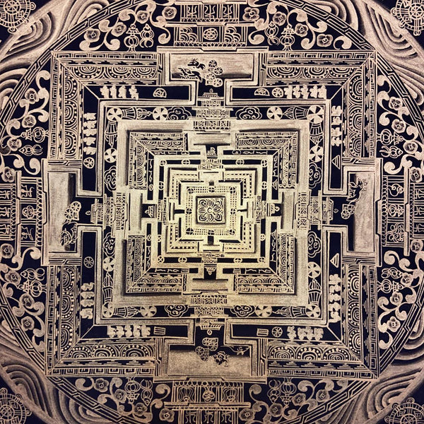 Kalachakra Mandala Tibetan Thangka Painting - Art Of Tibet