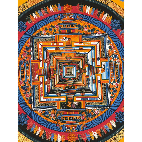 Kalachakra Mandala Tibetan Thangka Painting - Art Of Tibet
