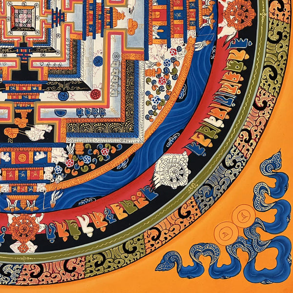 Kalachakra Mandala Tibetan Thangka Painting - Art Of Tibet