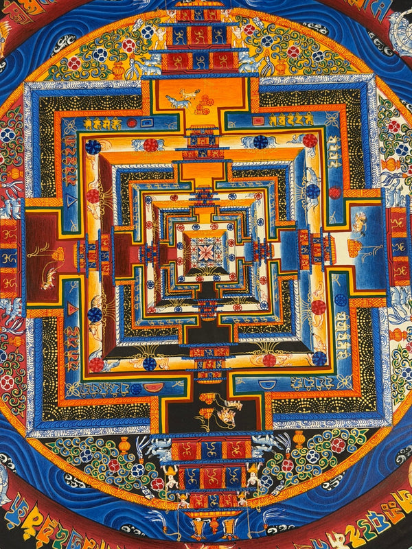 Kalachakra Mandala Tibetan Thangka Painting - Art Of Tibet