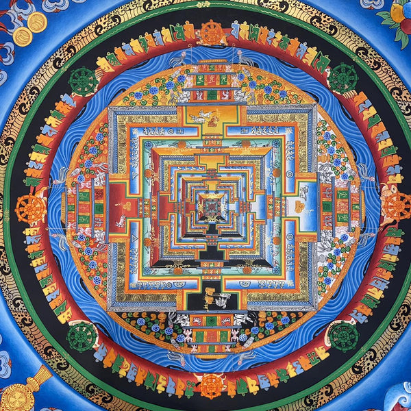 Kalachakra Mandala Tibetan Thangka Painting - Art Of Tibet
