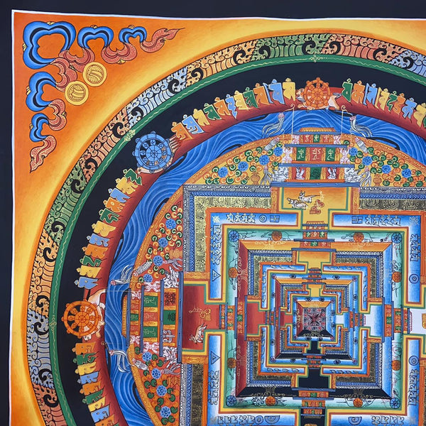 Kalachakra Mandala Tibetan Thangka Painting - Art Of Tibet