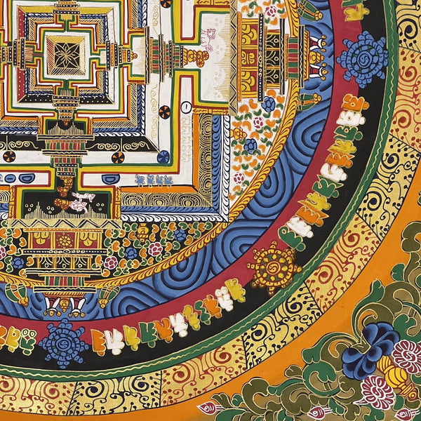 Kalachakra Mandala Tibetan Thangka Painting - Art Of Tibet
