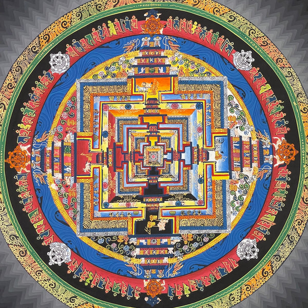 Kalachakra Mandala Tibetan Thangka Painting - Art Of Tibet