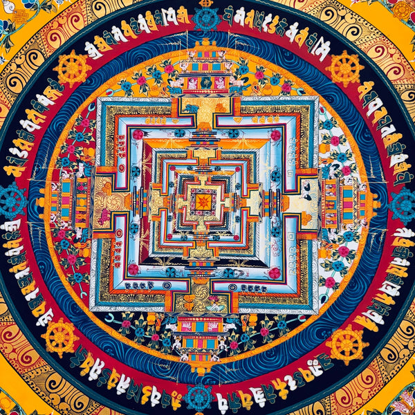 Kalachakra Mandala Tibetan Thangka Painting - Art Of Tibet