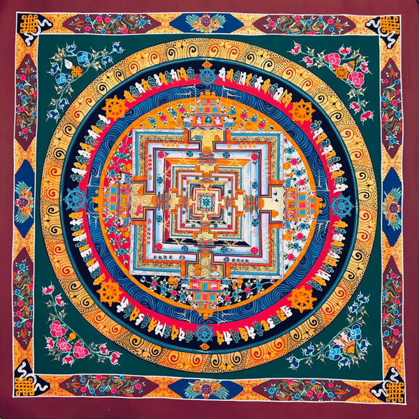 Kalachakra Mandala Tibetan Thangka Painting - Art Of Tibet